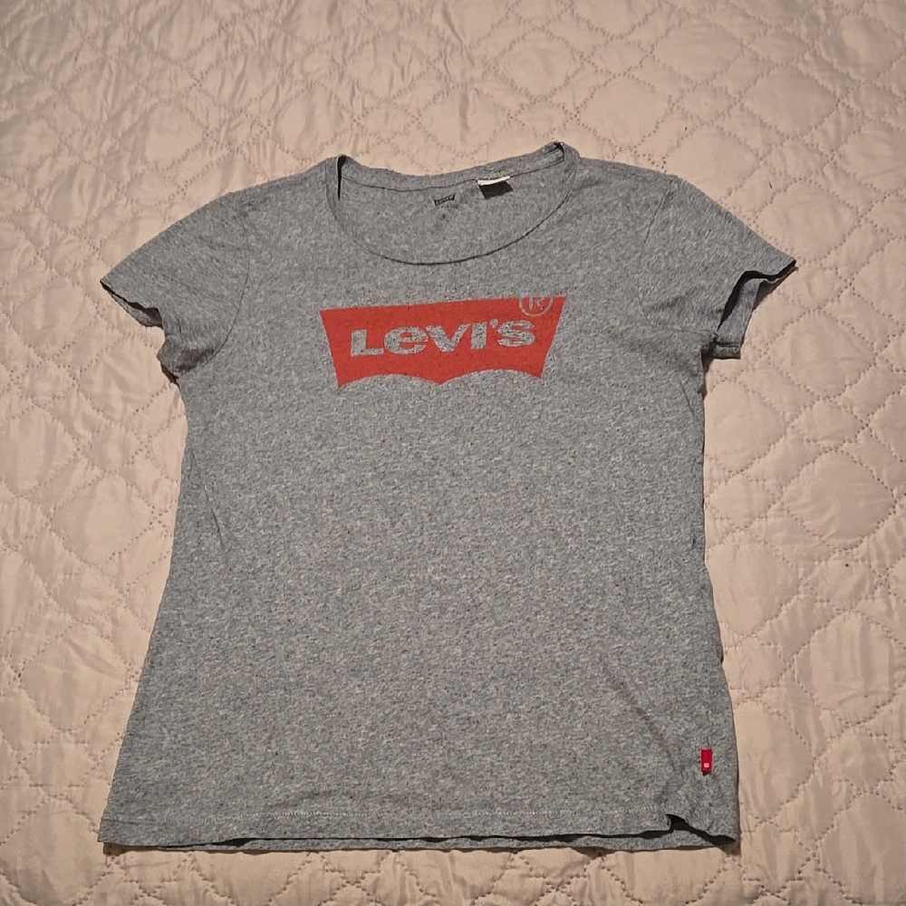 WOMEN'S SHORT SLEEVE GRAY LEVI'S T-SHIRT